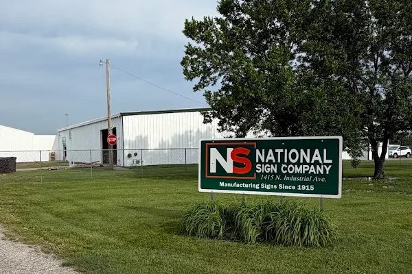 National Sign Company sign and plant in Ottawa, Kansas